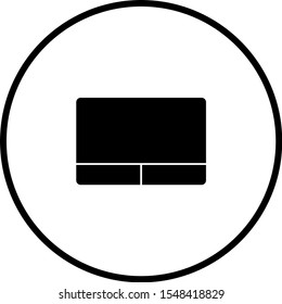 touchpad or trackpad  vector symbol