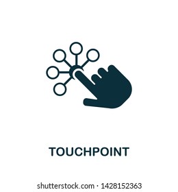 Touchpoint vector icon illustration. Creative sign from icons collection. Filled flat Touchpoint icon for computer and mobile. Symbol, logo vector graphics.