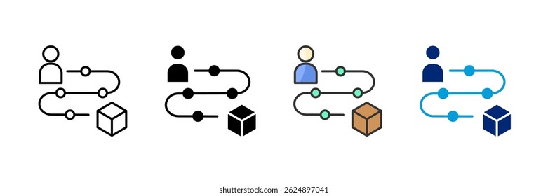 Touchpoints Icon Set Multiple Style Collection