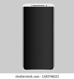 touchscreen cellphone tablet smartphone isolated on white background. vector illustration