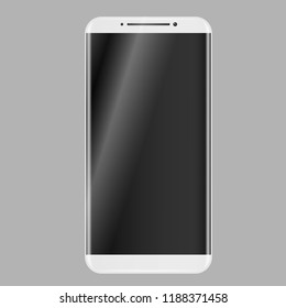touchscreen cellphone tablet smartphone isolated on white background. vector illustration