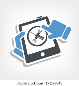 Touchscreen device setting