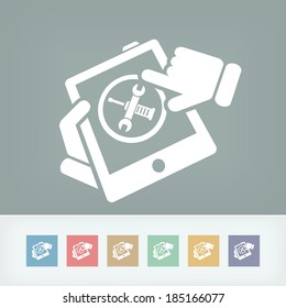 Touchscreen device setting