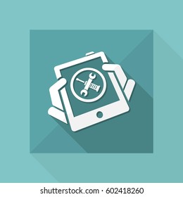 Touchscreen device setting