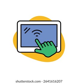 Touchscreen Display Icon vector stock illustration