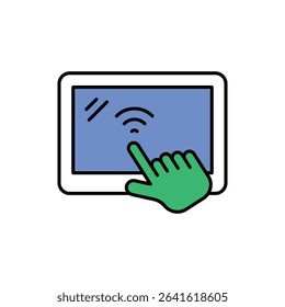 Touchscreen Display Icon vector stock illustration