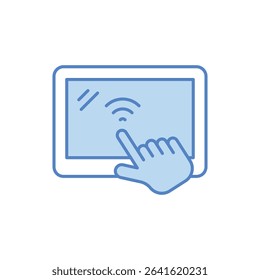 Touchscreen Display Icon vector stock illustration