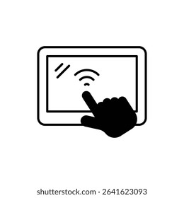 Touchscreen Display Icon vector stock illustration