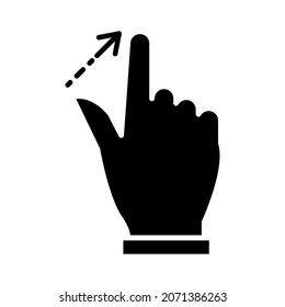 Touchscreen gesture icon in trendy vector design 