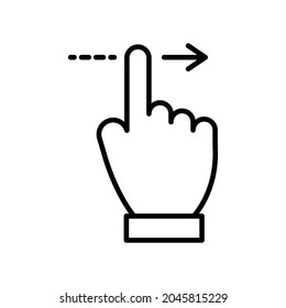 Touchscreen gesture icon vector design illustration