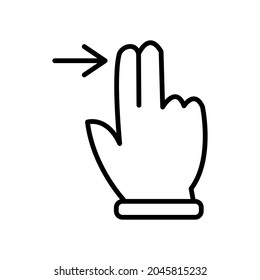 Touchscreen gesture icon vector design illustration