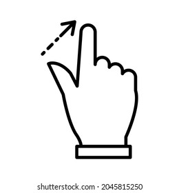 Touchscreen gesture icon vector design illustration