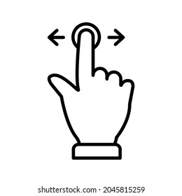 Touchscreen gesture icon vector design illustration