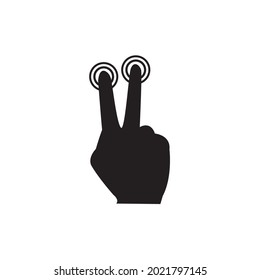 Touchscreen gesture icons. Hand swipe, Slide gesture, Multitasking icons. Touchscreen technology, tap on screen, drag and drop. 