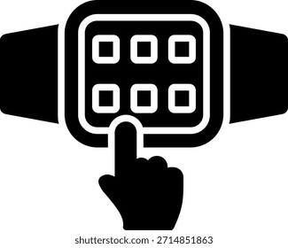 Touchscreen-Symboldesign für Glyphenstile