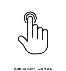 Touchscreen Icon Design Vector Template