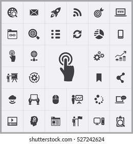 Touchscreen Icon. Digital Marketing Icons Universal Set For Web And Mobile
