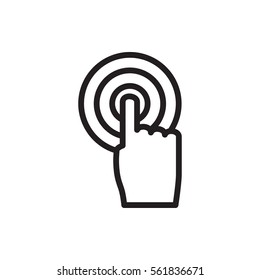 touchscreen icon illustration isolated vector sign symbol