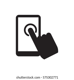 touchscreen icon illustration isolated vector sign symbol