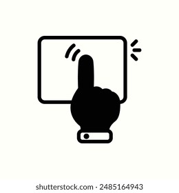 Touchscreen-Symbol, isoliertes Symbol Symbol Design Gadget