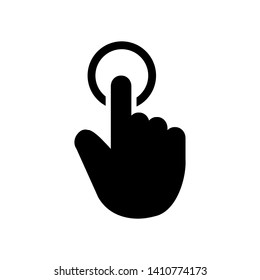 Touchscreen icon isolated on clean background. Application icon. Vector.