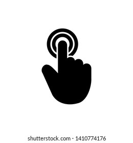 Touchscreen icon isolated on clean background. Application icon. Vector.