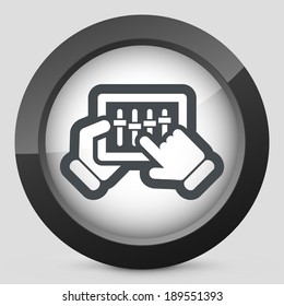 Touchscreen mixer icon