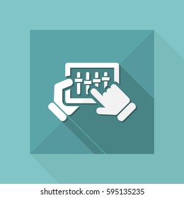 Touchscreen mixer icon