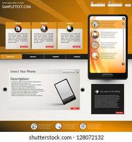 Touchscreen Mobile applications. Smartphone. Website