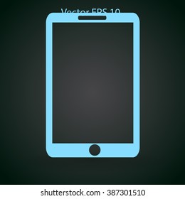 touchscreen phone vector illustration