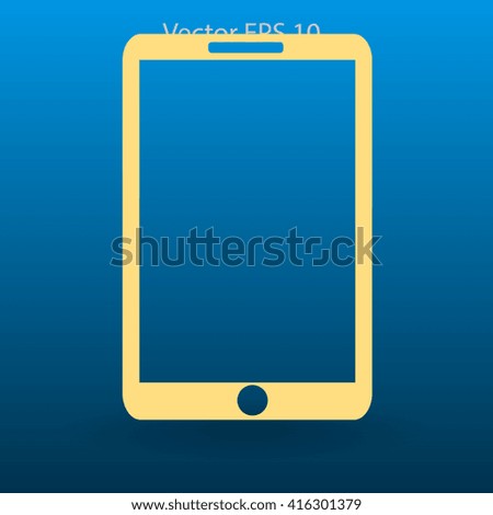 touchscreen phone vector illustration