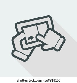 Touchscreen sliding
