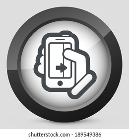 Touchscreen sliding icon