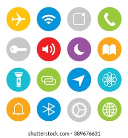 Touchscreen smart phone mobile application button icon Vector illustration