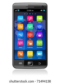 Touchscreen smartphone