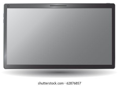 Touchscreen tablet,vector