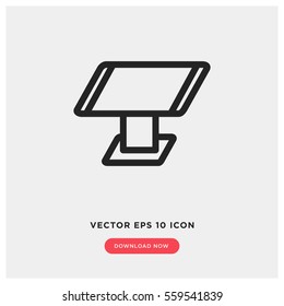 Touchscreen terminal vector icon, self service terminal symbol. Modern, simple flat vector illustration for web site or mobile app