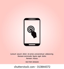 touch-screen vector icon
