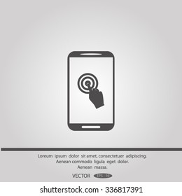 touch-screen vector icon