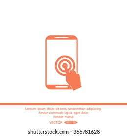 touch-screen vector icon