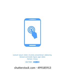 touch-screen vector icon
