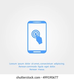 touch-screen vector icon