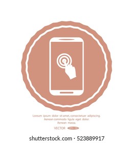touch-screen vector icon