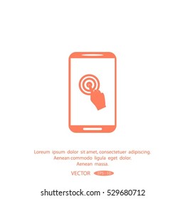 touch-screen vector icon