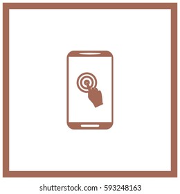 touch-screen vector icon
