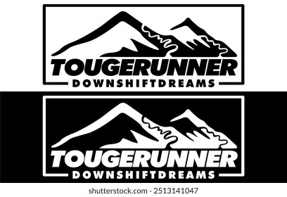 Touger Runner - Down Shift Dreams Autoaufkleber, Aufkleber, Vinyl, Etikett, Windschutzscheibe Fenster JDM Japanische Buchstaben Aufkleber