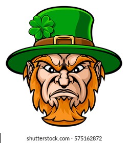 Dibujo duro Leprechaun St Patricks Caracter o mascota deportiva