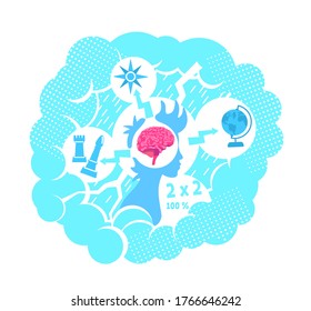 Tough choices flat concept vector illustration. Making difficult decision. 2D cartoon character for web design. Problem of choosing future profession by teenagers creative idea