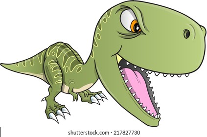 Tough Dinosaur T-Rex Vector Illustration Art