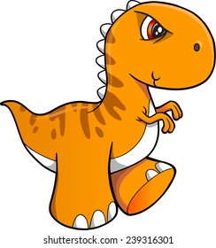 Tough Dinosaur Vector Illustration Art